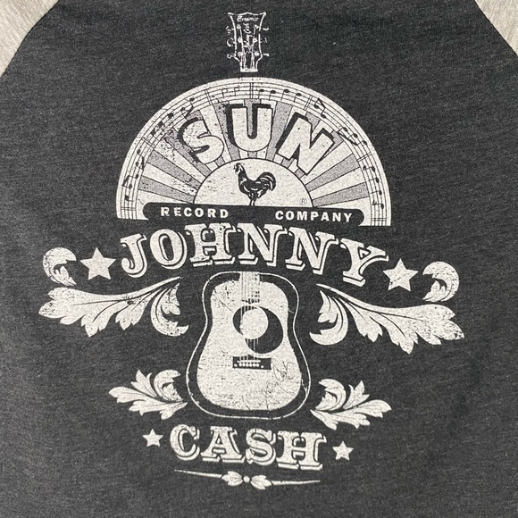 Sun records Johnny Cash raglan tee 2T - Picture 2 of 6